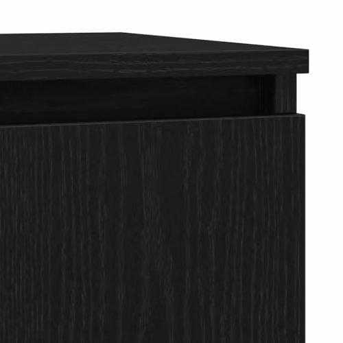 vidaXL Modern Black Oak Sideboard in MDF, W/D/H: 71 x 35 x 84 cm – 5