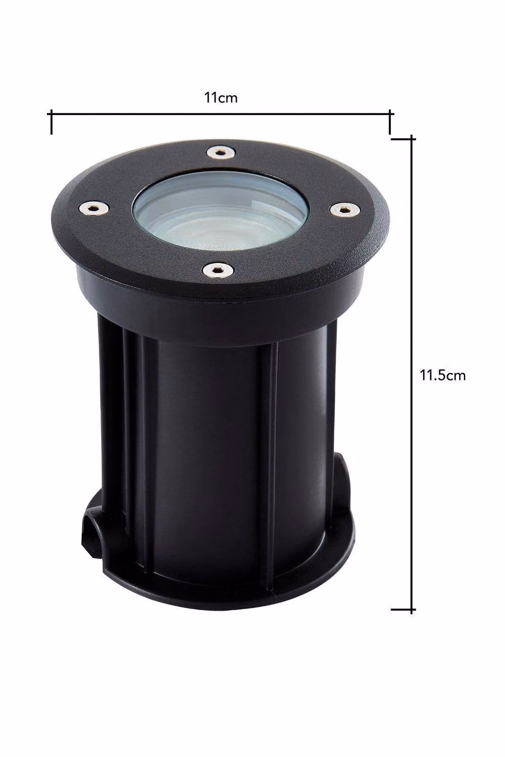 BHS Lighting Crux Black Round Ground Recessed Outdoor Drive Over Garden Light – 4
