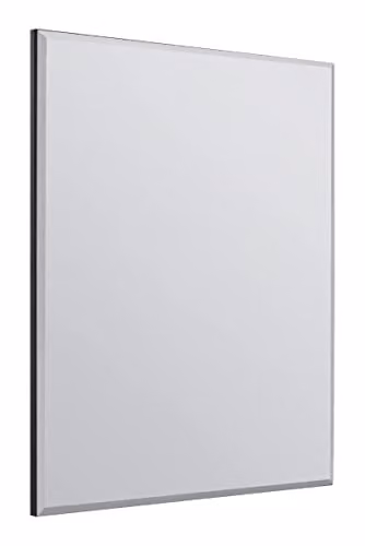 MirrorOutlet Antique Silver Rectangular Bevelled Venetian Wall Mirror W: 100 cm, H: 70 cm