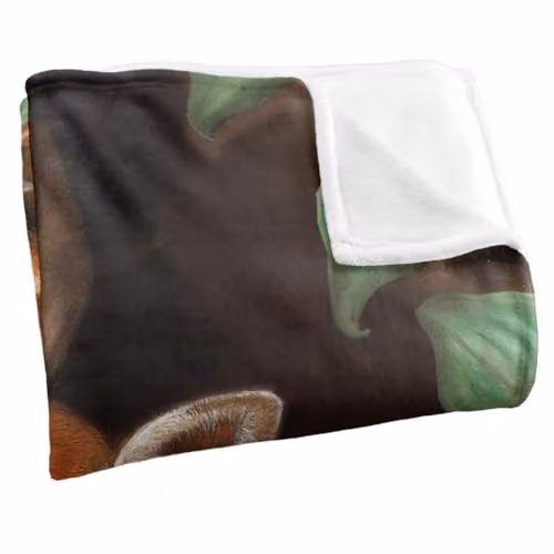 JQ Licensing Karen Latham Fawn Baby Deer Super Soft Microfibre Throw Blanket, White, W/D/H: 152 x 127 cm – 2