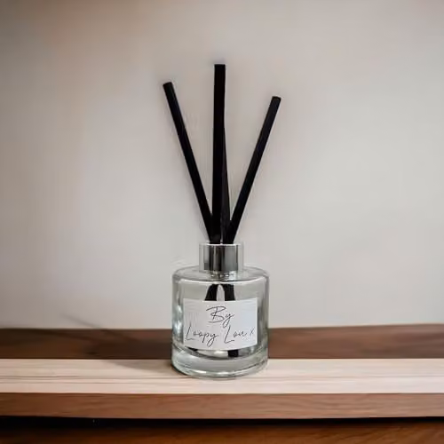 60 Second Makeover Limited Christmas Fruit Cake Luxury Flower Reed Diffuser in Transparent Glass