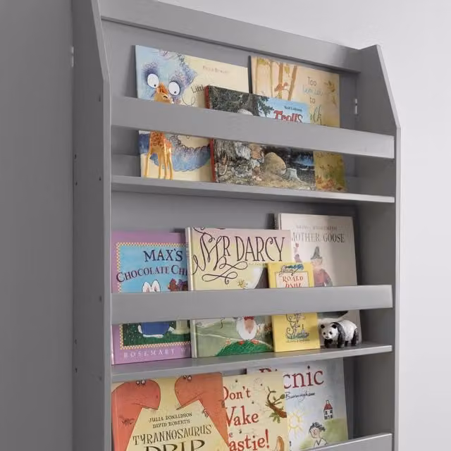 Noa and Nani Hakan 3 Shelf Wall Mounted Display Unit in Grey
