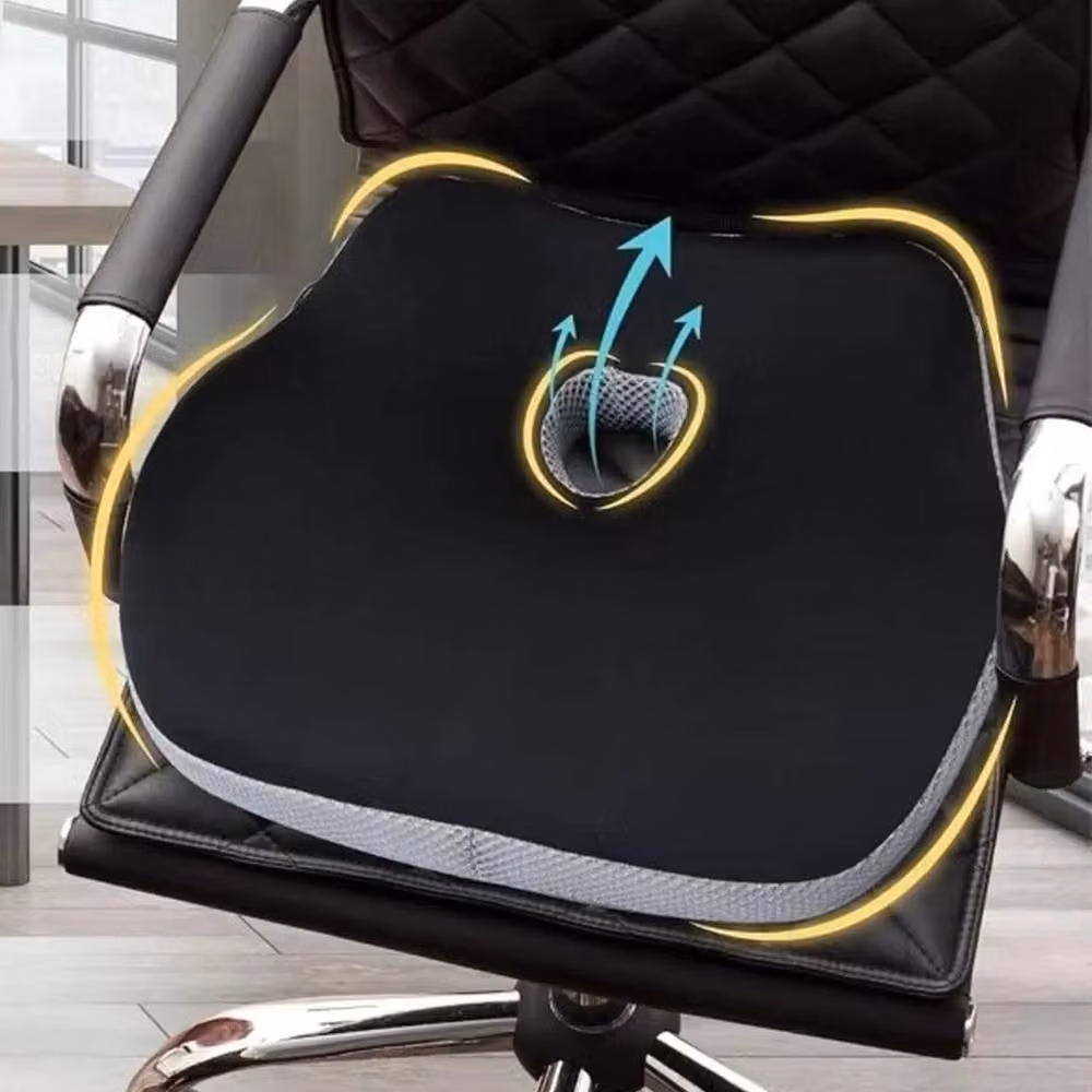 PAWNORA Ergonomic Memory Foam Car Seat Cushion in Black – 4