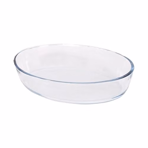 Argon Tableware Transparent Oval Glass Casserole Dish, W: 26 cm, D: 18 cm, H: 6 cm – 1