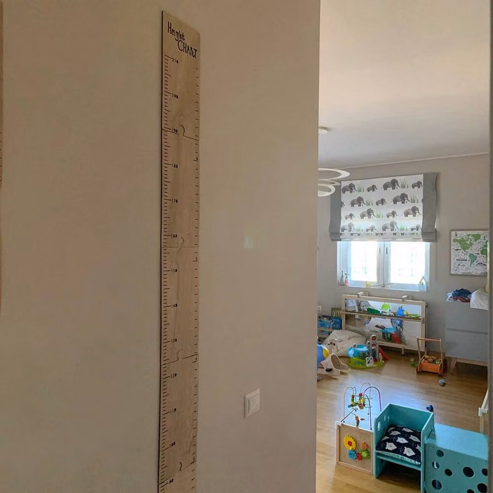 SPETLEK White Wooden Ruler Height Meter for Adults, W: 81 cm, H: 49 cm – 2