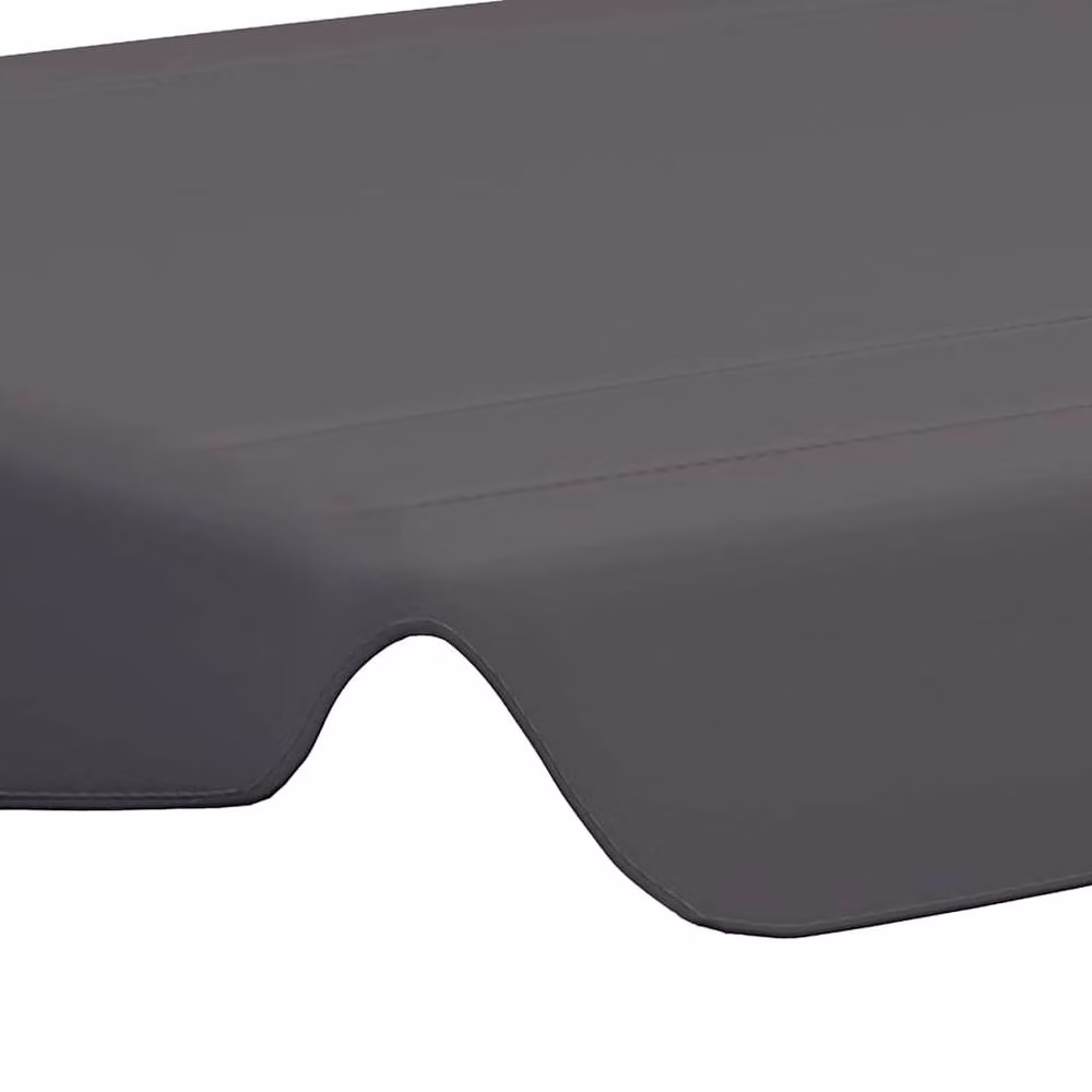 Berkfield Home Replacement PVC-Coated Garden Swing Canopy in Anthracite Grey, W/D/H: 150 x 105 x 70 cm – 4