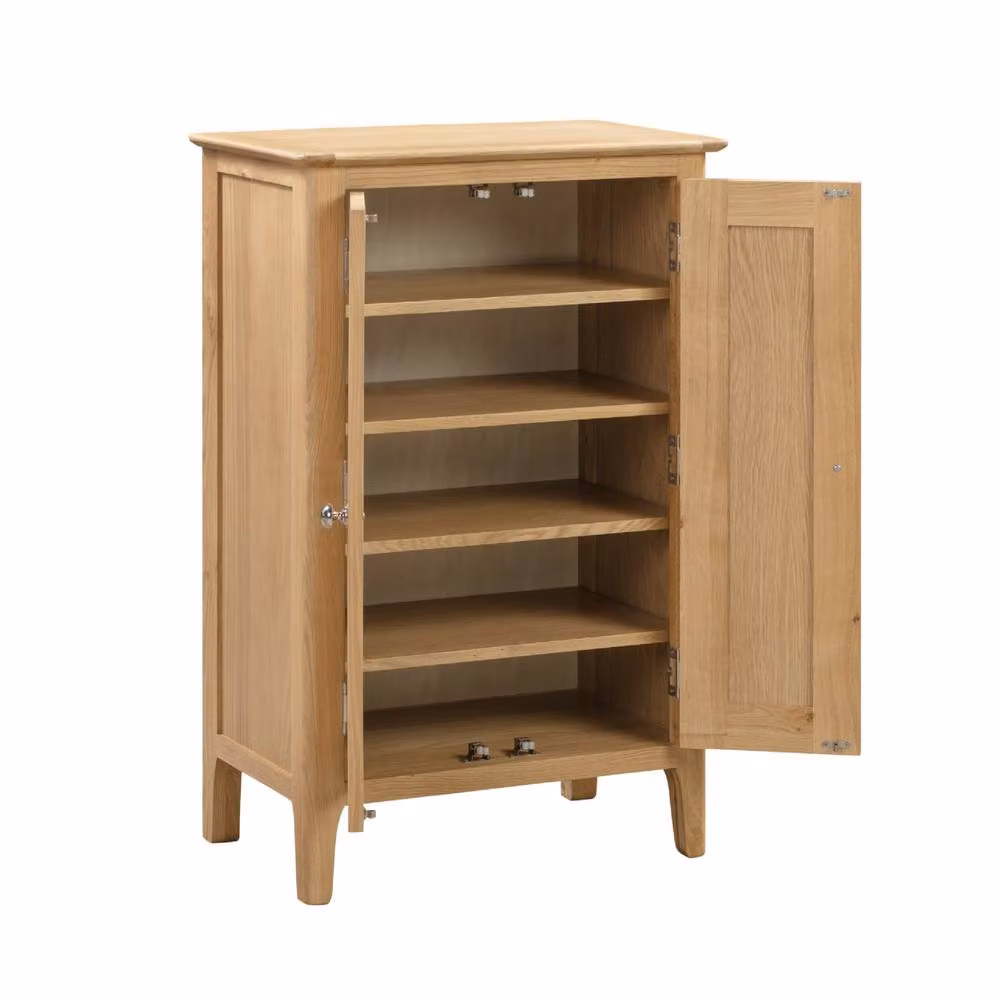 Cheshire Premium Strathmore Shoe Cupboard in Light Oak – 2
