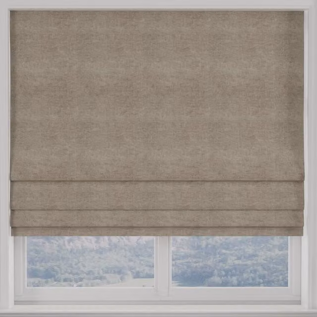 Terrys Luxuria Made to Measure Blackout Roman Blind in Beige Polyester