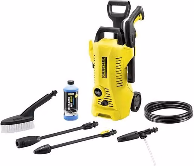 Karcher K 2 Power Control Car Pressure Washer, 110 Bar, Yellow