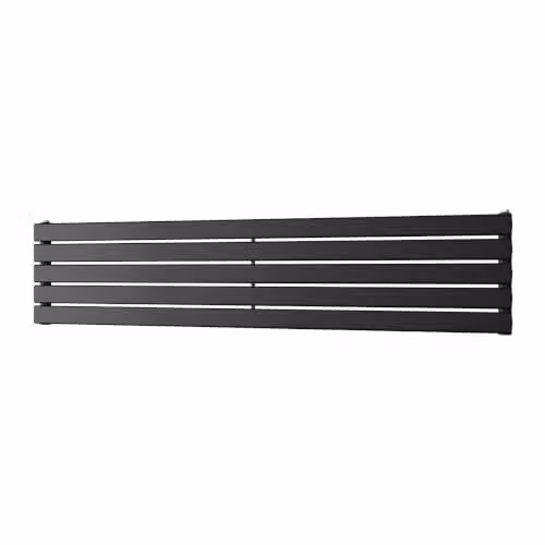 UK Radiators Typhoon Axis Black Horizontal Designer Single Panel Radiator, W: 160 cm, H: 34 cm, D: 5.3 cm – 2