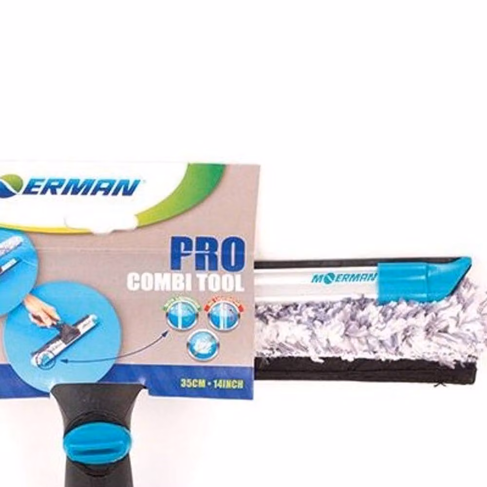 Moerman PRO Combi Tool Multicolour Microfibre Squeegee, 35 cm – 2