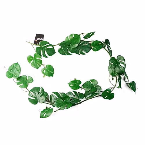 Leaf 180cm Artificial Hanging Trailing Monstera Plant in Green