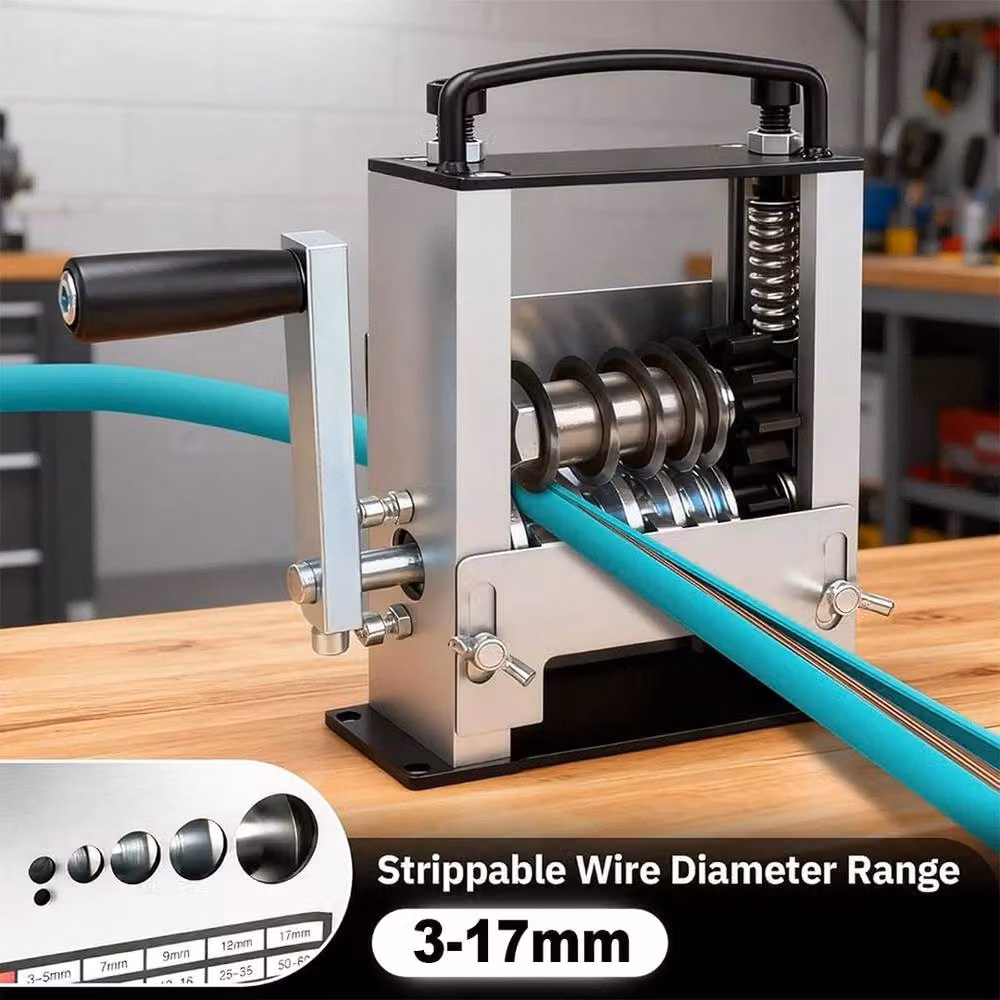 SPETLEK Electric Wire Stripping Machine and Manual Cable Stripper in Silver – 2