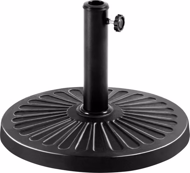 Yaheetech 10kg Round Black Plastic Parasol Patio Umbrella Base Stand