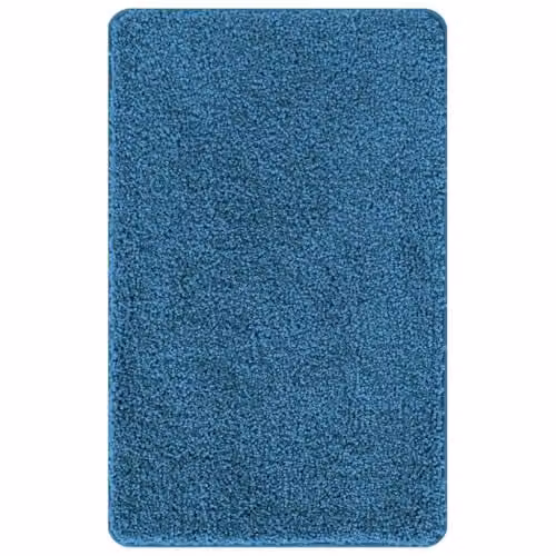 vidaXL Anti-slip Blue Microfibre Bath Mat, W/D/H: 80 x 50 x 0.35 cm – 1