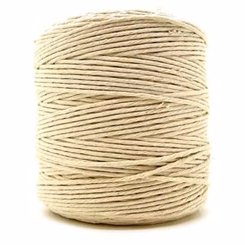 SolaDirect Premium Sandy Beige Macrame Cord, 100 m of 5 mm Thick Natural Cotton Thread Yarn for DIY Crafts and Home Decoration – 1