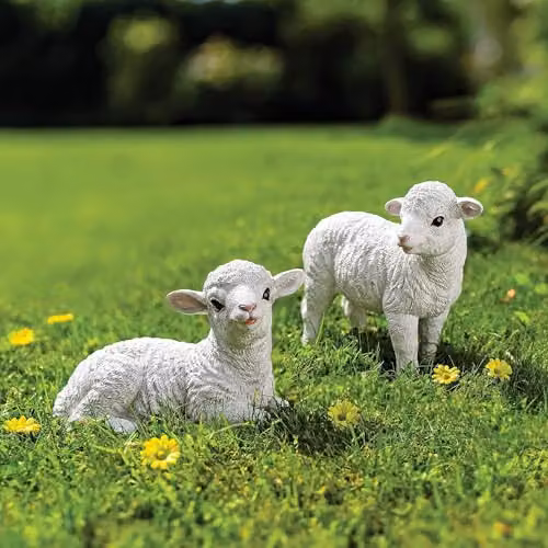 Coopers of Stortford Lottie Lamb White Spring Easter Garden Ornament – 2
