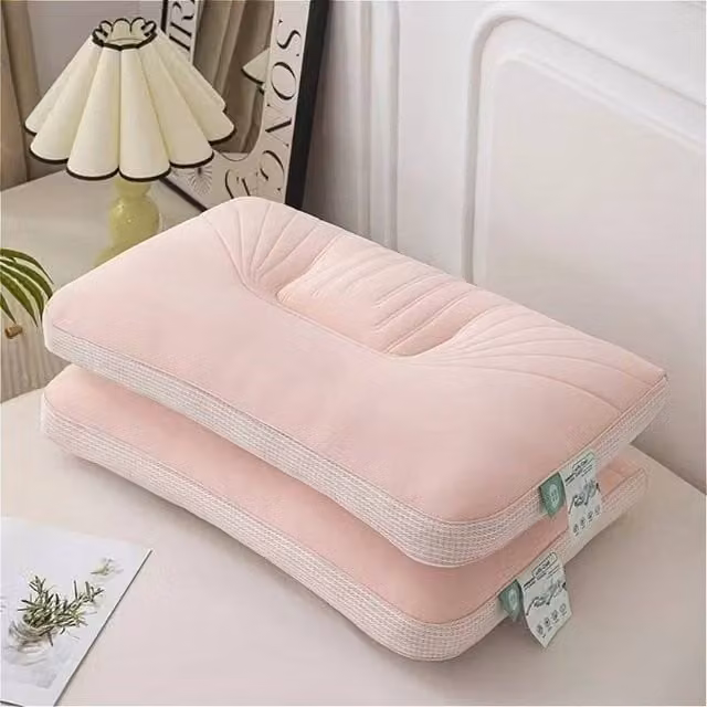 PAWNORA 2 Pack Breathable Pink Rectangular Bed Pillows for Adults – 1