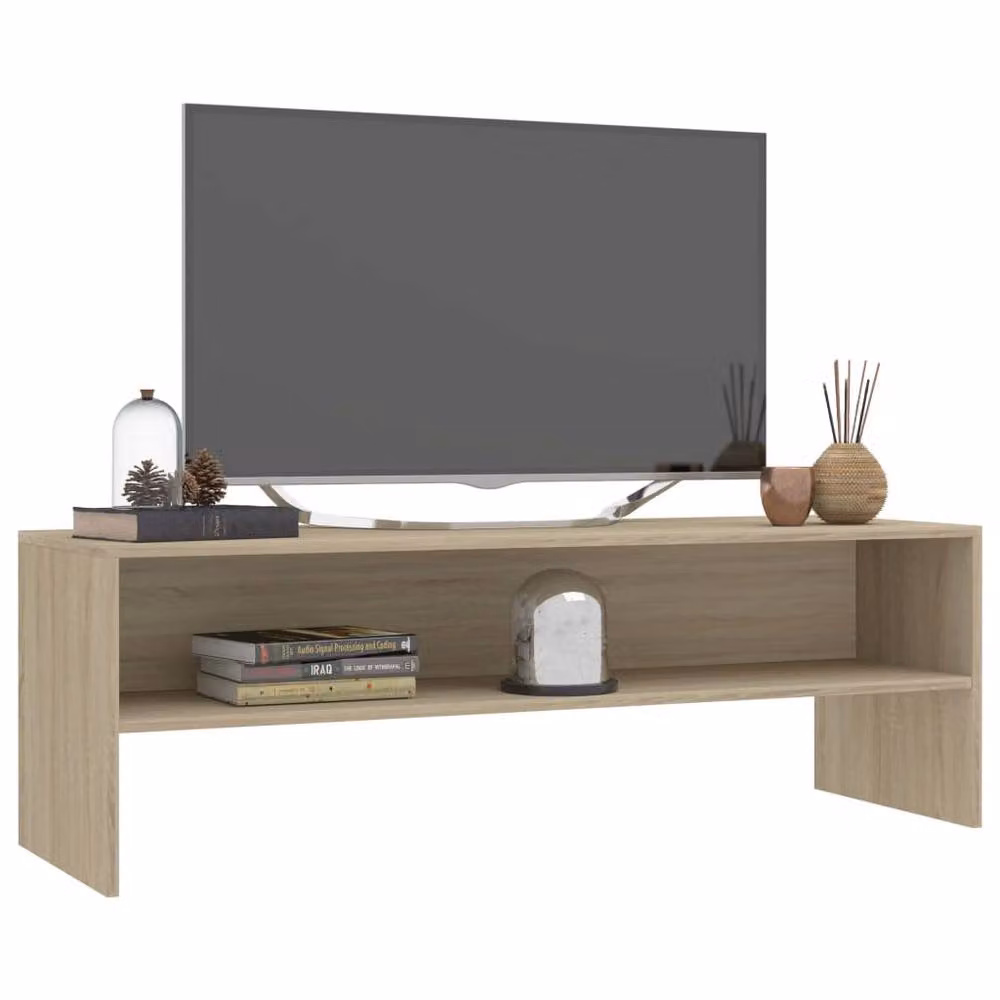 Berkfield Home TV Cabinet in Sonoma Oak, W/D/H: 120 x 40 x 40 cm – 3