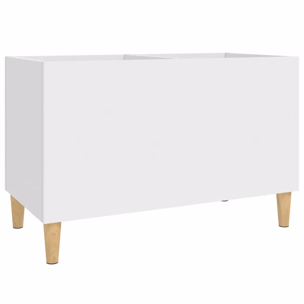 Berkfield Home Classic Record Cabinet in White, W/D/H: 74.5 x 38 x 48 cm – 2