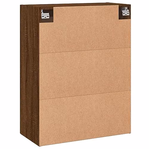 vidaXL Wall Mounted Cabinet in Brown Oak, W/D/H: 69.5 x 34 x 90 cm – 6