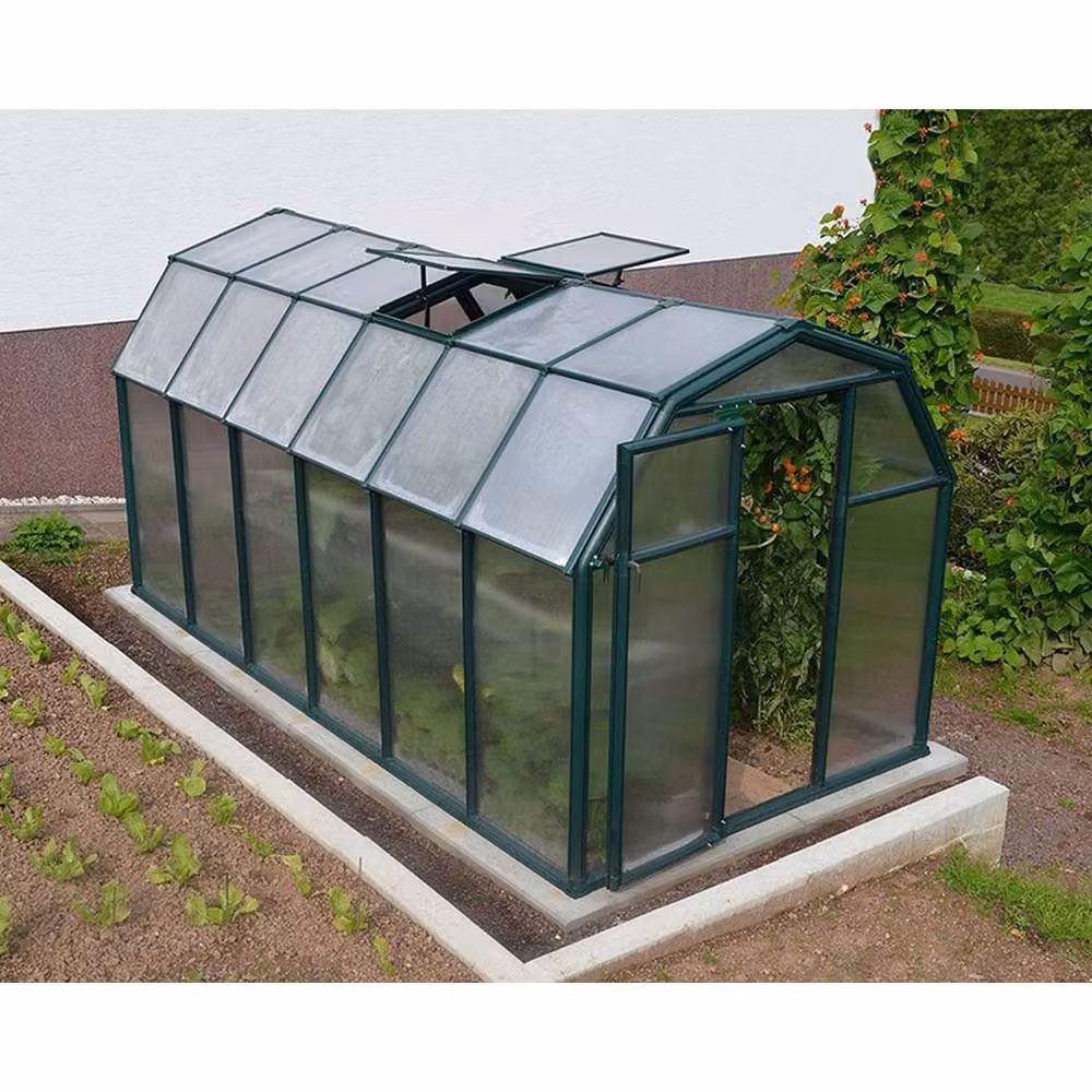 Palram Greenhouse Grow 6 x 12 Polycarbonate Green W: 204 cm, D: 387 cm, H: 198 cm – 2