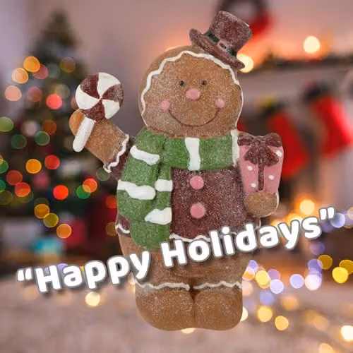 VFM e-Store Christmas Gingerbread Figurine Decoration, Brown, W/H: 16 x 9.5 cm – 4