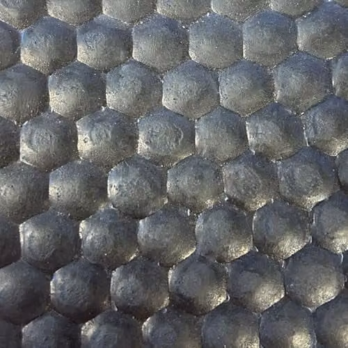 Ark Mat Hammertop Black Rubber Flooring Roll, 8mm Thickness, W 2m x L 3m