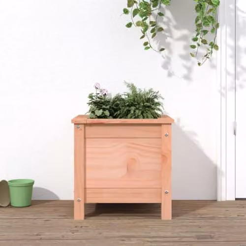 vidaXL Brown Solid Wood Douglas Garden Planter Tub W/D/H: 40 x 40 x 39 cm – 2