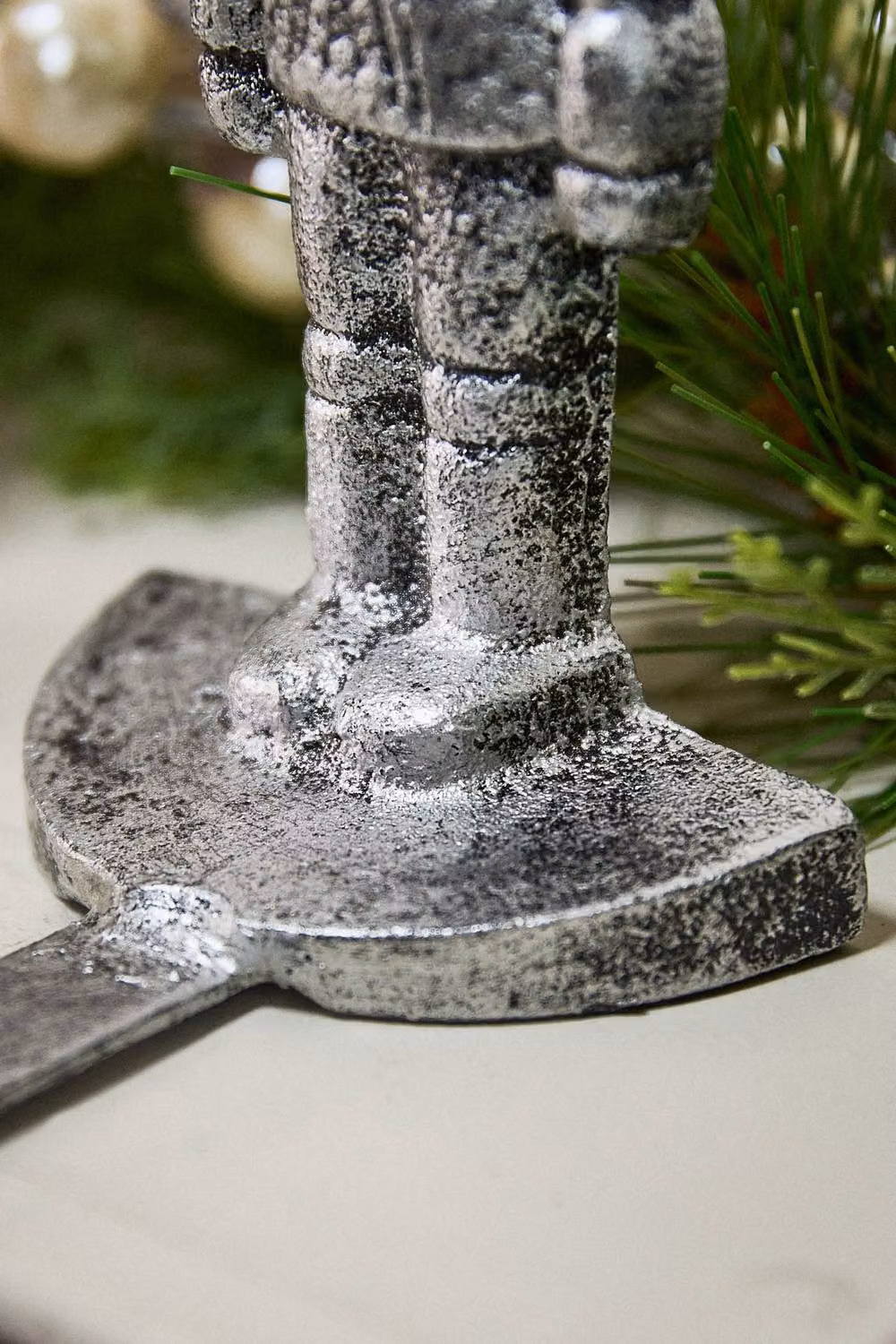 Dibor Silver Nutcracker Decorative Christmas Stocking Holder – 3