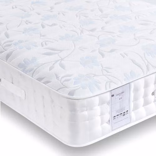 Rest Relax Ivy 1000 Hybrid Pocket Sprung Aloe Vera Memory Mattress, White, W/D/H: 135 x 190 x 25 cm – 2