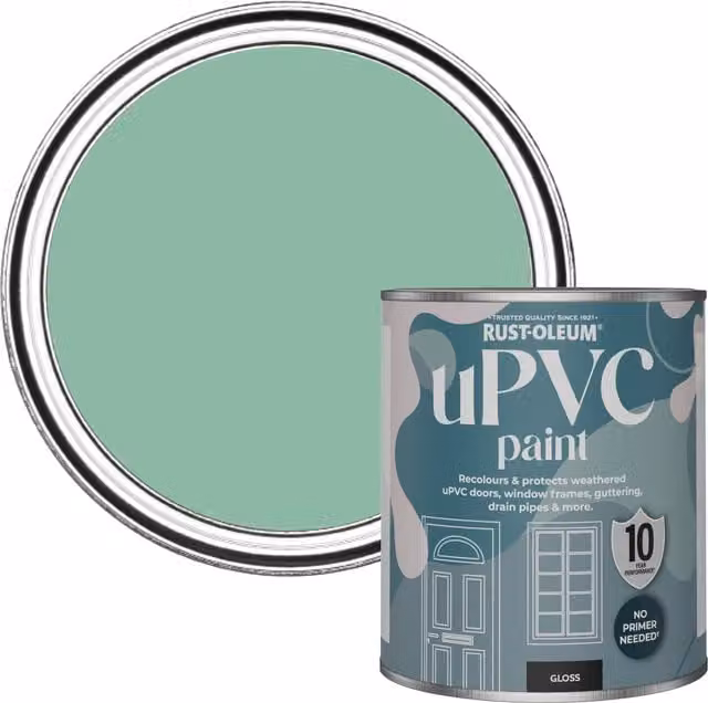 Rust-Oleum Wanderlust UPVC Paint in Gloss Green, 0.75 l