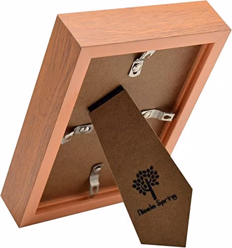 Nicola Spring 3D Shadow Box Photo Frames, Pack of 2, Brown, W/D/H: 10 x 15 x 3.5 cm – 2
