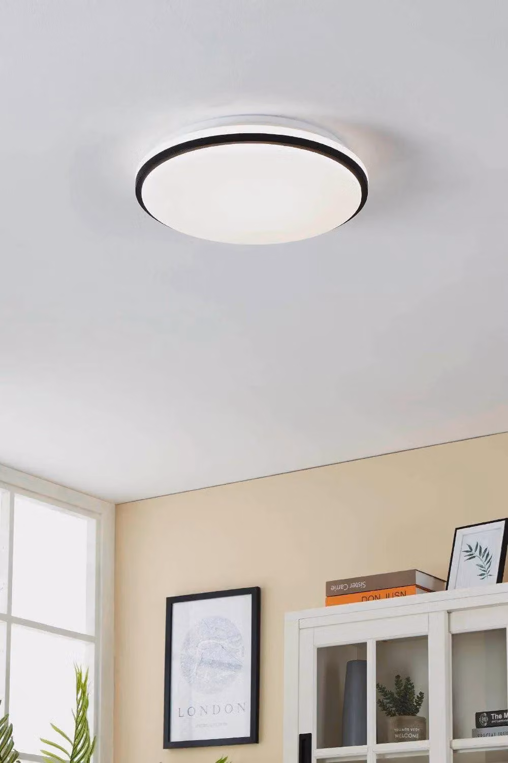 Eglo Pinetto IP44 Minimalist LED Flush Mounted Round Ceiling Light in White – 2