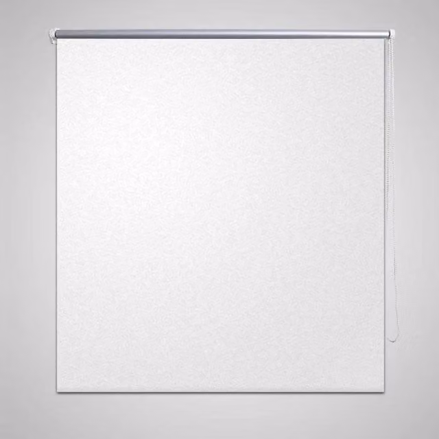 Berkfield Home Thermal Insulating Blackout Roller Blind, White and Silver, W: 160 cm, H: 230 cm