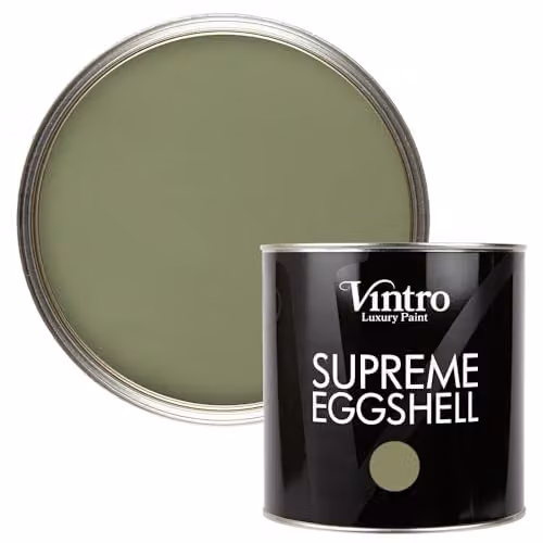 Vintro Eggshell and Satin Furniture Paint for Walls, Wood and Trim in ChiffChaff Green, 2.5 l