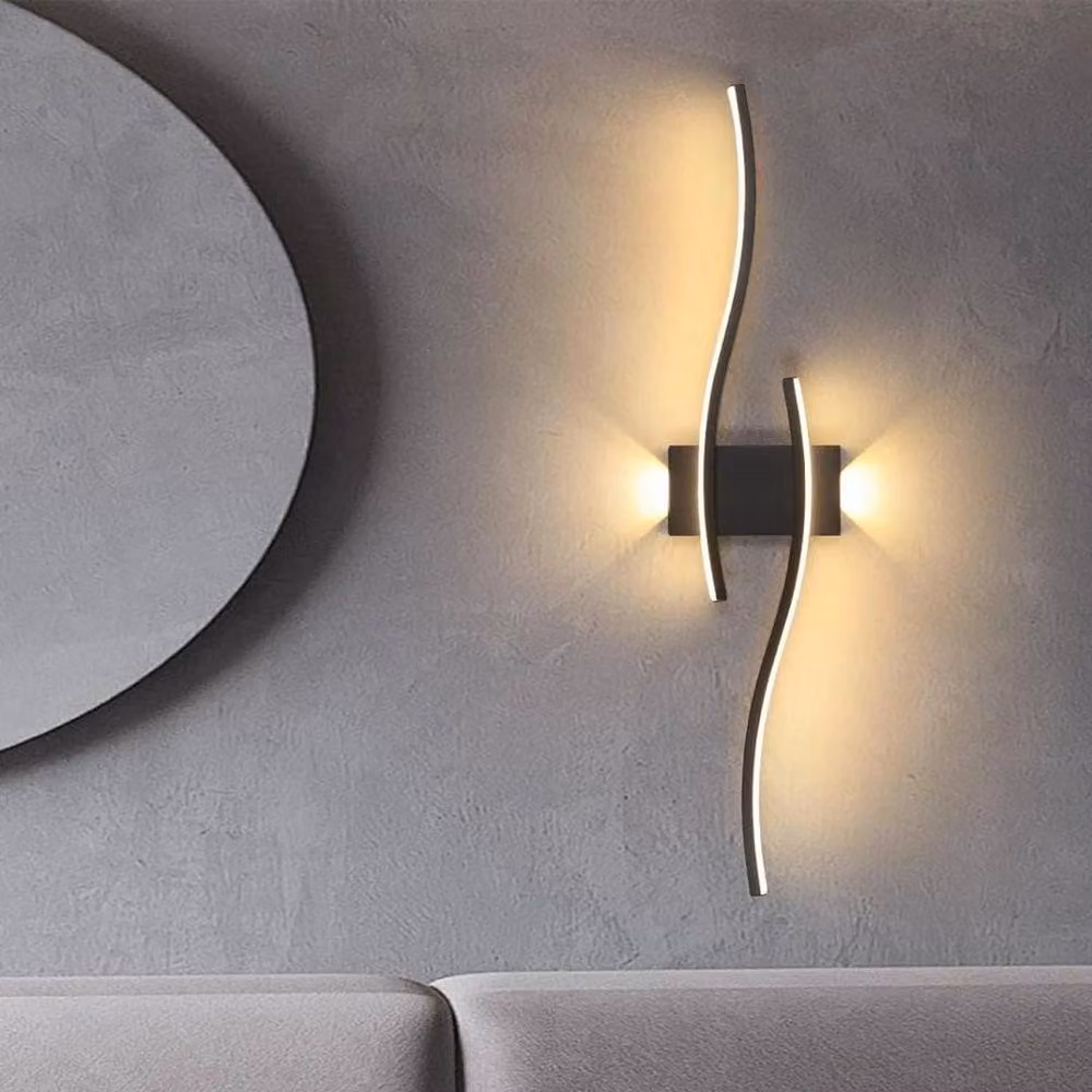 Kelvenix Set of 2 Modern LED Up and Down Wall Lamps in Black – 3