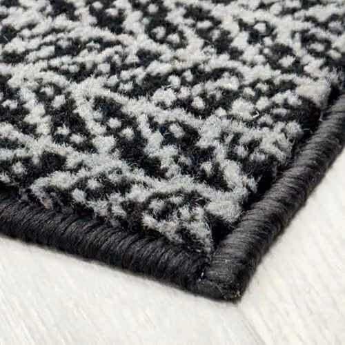runrug Empire Soft Hallway Runner Rug, Black, W: 60 cm, L: 390 cm – 3