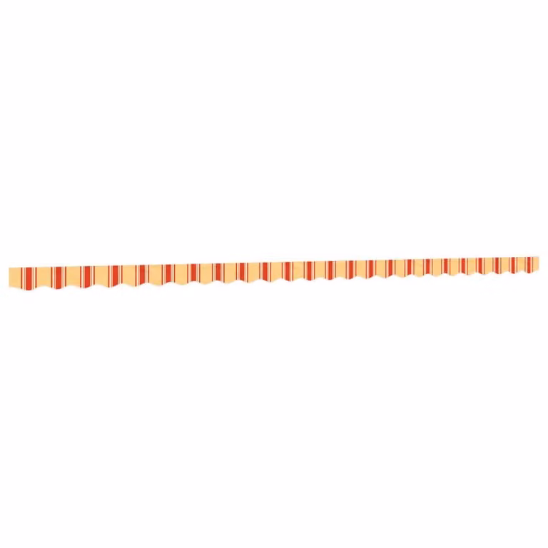 Berkfield Home Replacement Awning Valance Fabric in Yellow and Orange Stripe, 6 m