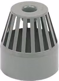 FloPlast Grey Plastic Ring Seal Soil Vent Terminal 110mm