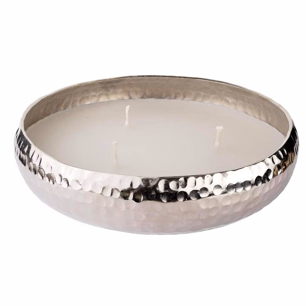Marco Paul Silver Dimpled 3 Wick Scented Tabletop Candle – 2