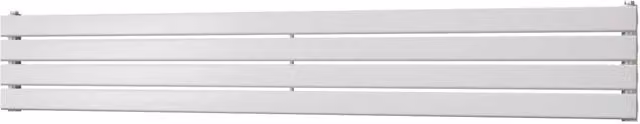 Typhoon Axis White Single Panel Steel Horizontal Radiator, W: 180 cm, H: 27.2 cm, D: 27.2 cm