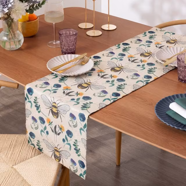 Make it a Home Wild Garden Floral Table Runner, Multicolour, Length: 230 cm