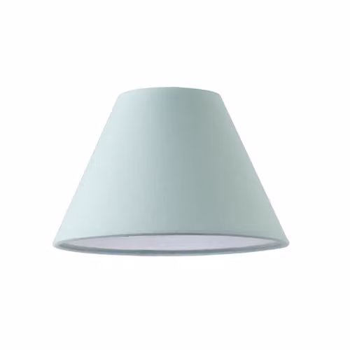 Happy Homewares Classic Blue and White Fabric Cone Lamp Shade, W/D/H: 13 x 13 x 20 cm – 1
