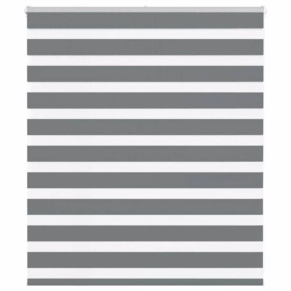 Berkfield Home Elegant Zebra Blind in Dark Grey, W: 120 cm, H: 100 cm – 2