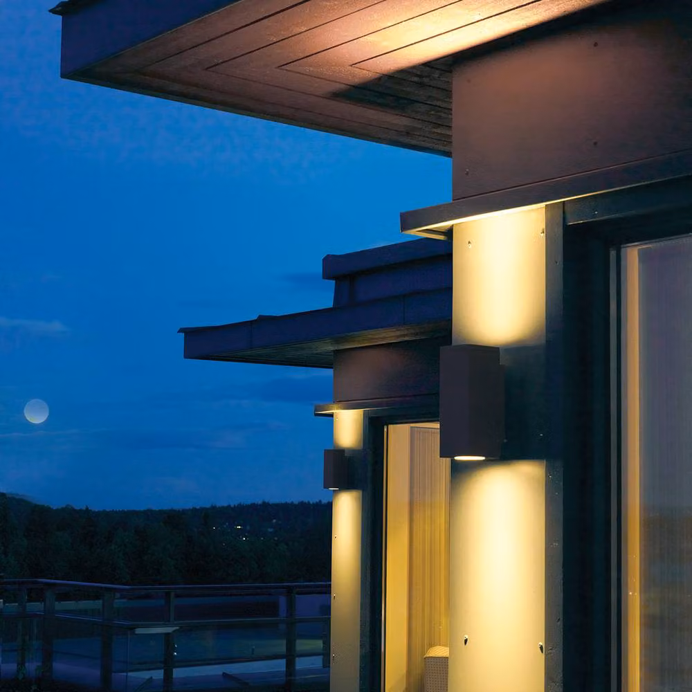 Netlighting Sandvik Modern Up & Down Outdoor Wall Light, Grey, IP65, GU10 LED – 2