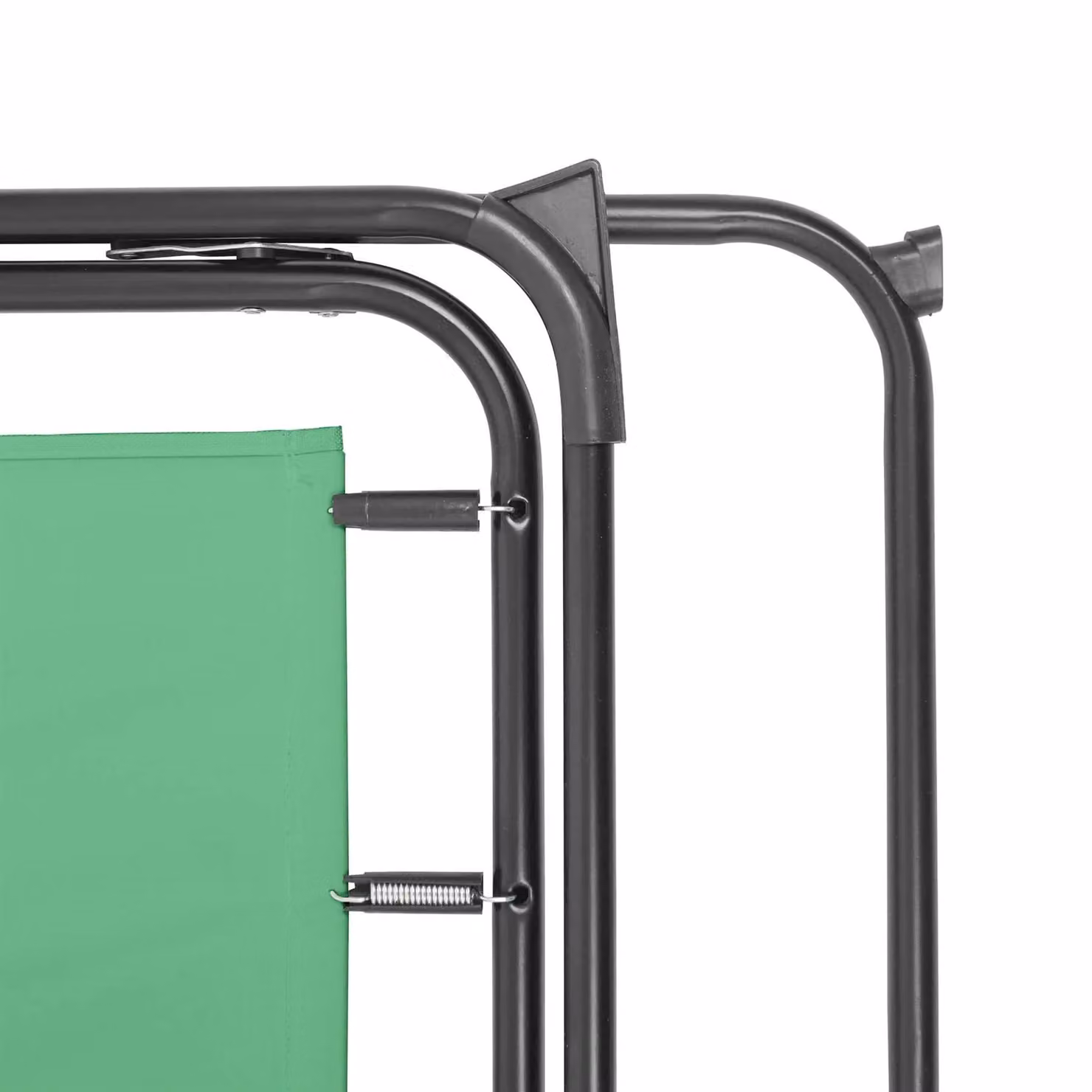 Harbour Housewares Folding Metal Beach Chairs with Armrests, Pack of 2, Green and Black – 4