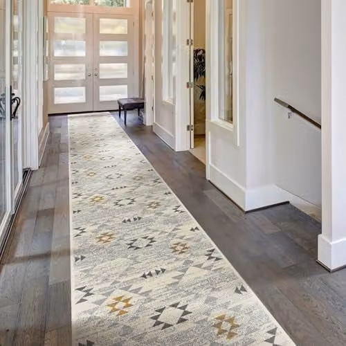 runrug Andes Beige Hallway Runner Rug, W/D/H: 60 x 270 x 0.9 cm