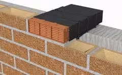 Manthorpe Building Products Subfloor Ventilation Cavity Sleeve Telescopic Connector, Black