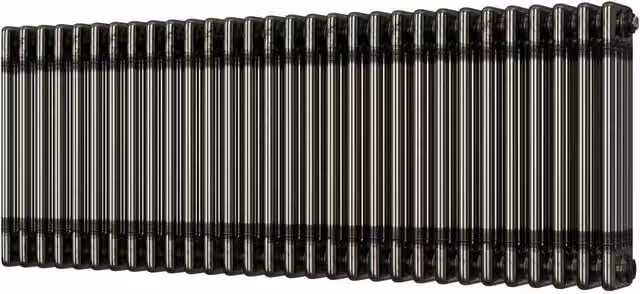 UK Radiators Alpha 4 Column Traditional Cast-Iron Style Radiator in Raw Metal Silver, H: 50 cm, W: 134 cm